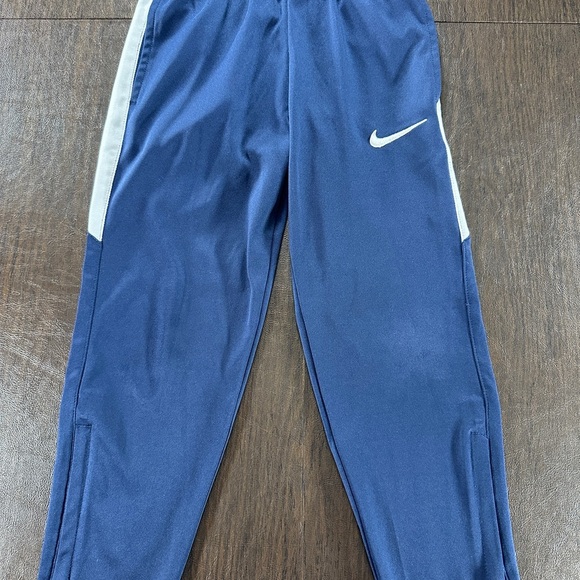 Nike Kids Navy Joggers with White Accents Sz 6M/ 5-6 years - Picture 1 of 8
